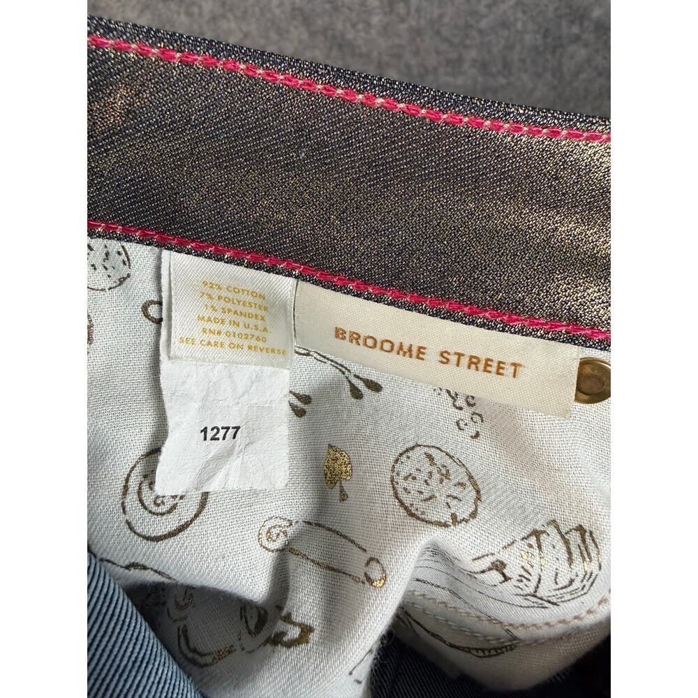 NWOT Kate Spade Broome Street Skinny Jeans Gold Bronze Metallic Size 27 - Picture 5 of 8